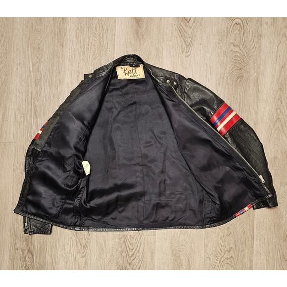 60's kett easy rider leather jacket size 38 - Picture 9 of 13